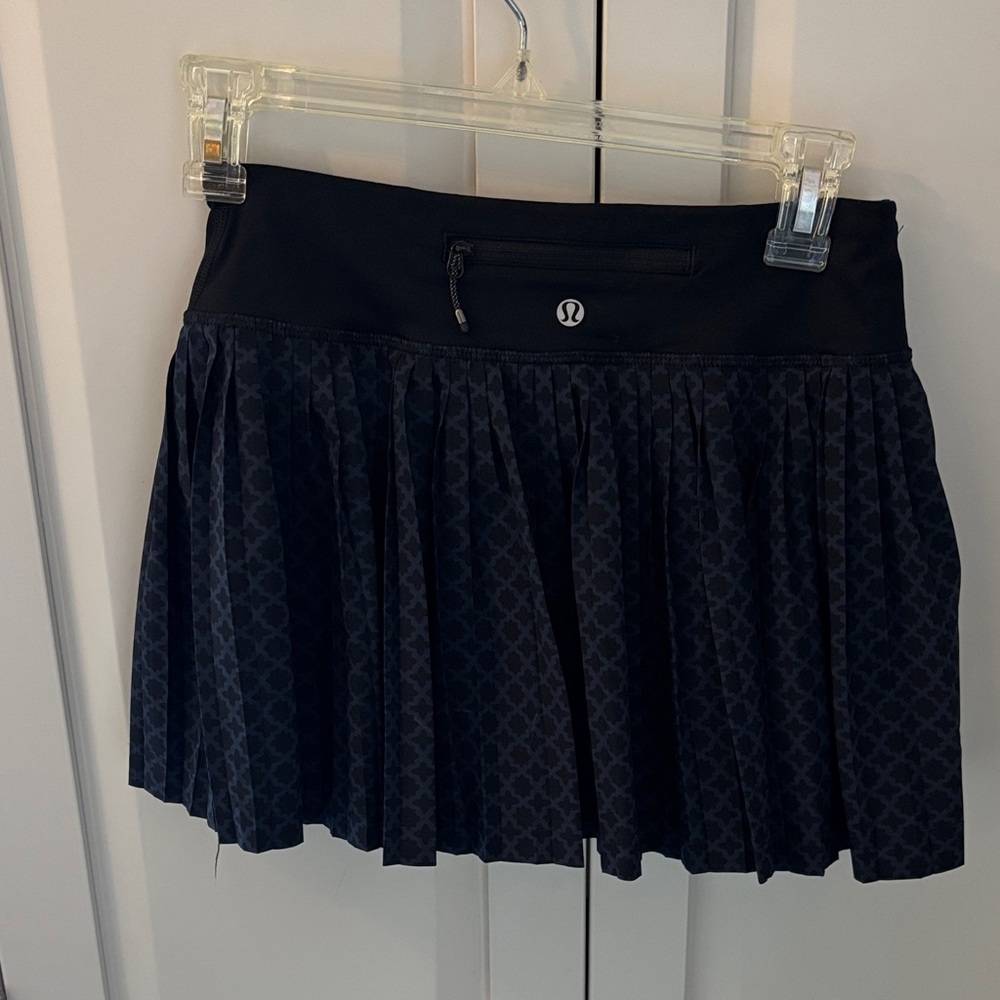 lululemon athletica Navy Patterned Mini Skirt
